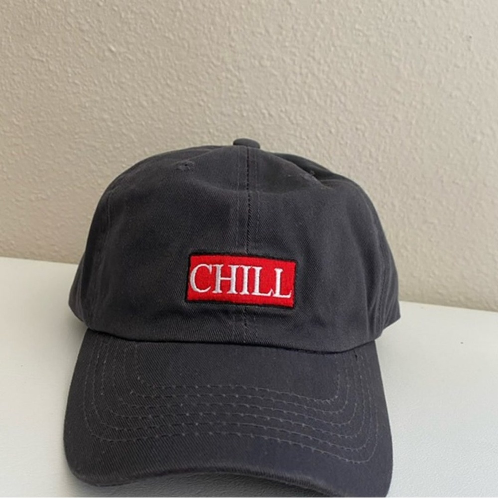 Chill Black Cap With Red Patch - image 1